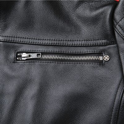 Áo da thật đẹp AKD024 đen