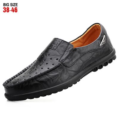 Giày lười nam size 45 GTD043 giày nhung đen