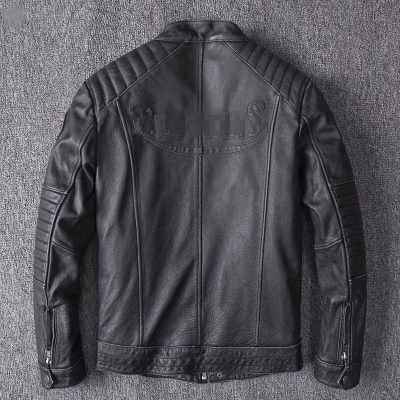 Áo khoác da bò AKD011 đen