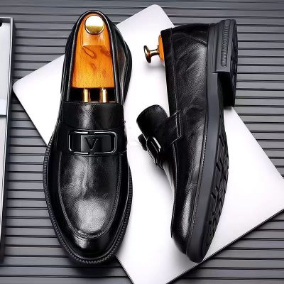 Giày lười nam GTD039 nâu