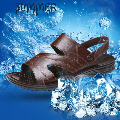 Dép nam big size GTD026 nâu