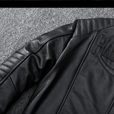 Áo khoác da bò AKD002 đen
