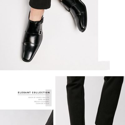 Giày tây nam GTD037 đen