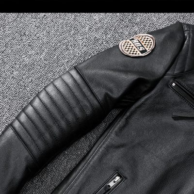 Áo khoác da bò AKD002 đen