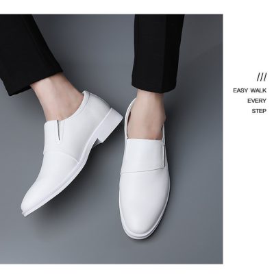 Giày nam da thật GTD034 trắng