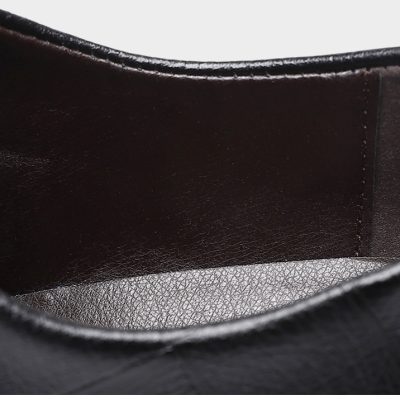 Giày tăng chiều cao nam GTD011 đen vuông