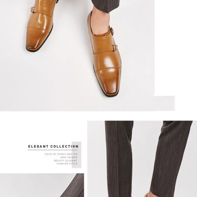 Giày tây nam GTD037 đen