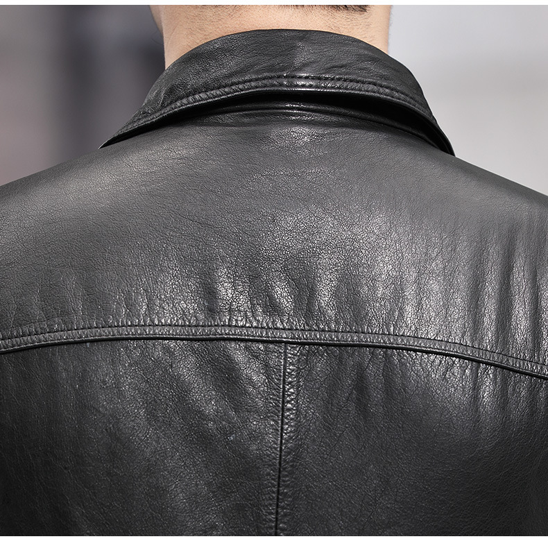 Áo da bò nam thời trang