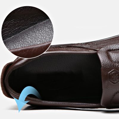 Giày da công sở, cao su gót cao 2-3cm GTD028 vàng