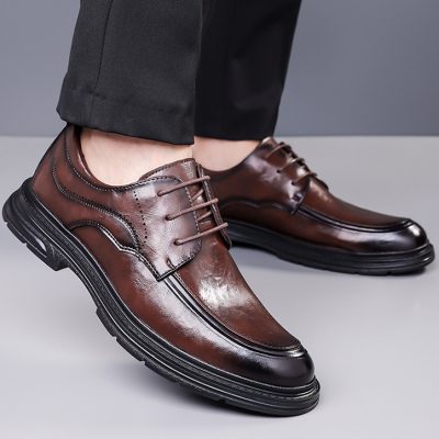 Giày da bò nam GTD036 nâu