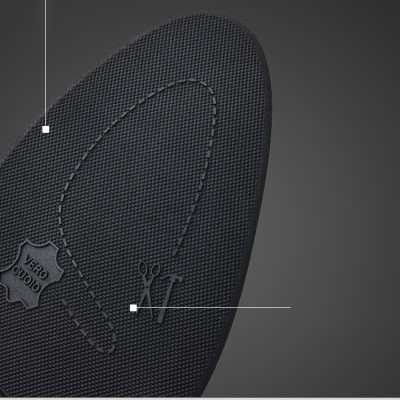 Giày Da Nam GTD016 Da Cừu Đen (Dép Đế Rỗng)