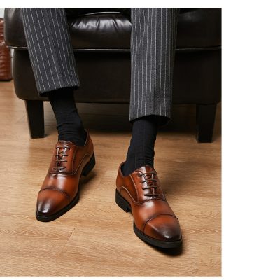 Giày công sở nam GTD019 nâu (bình thường)