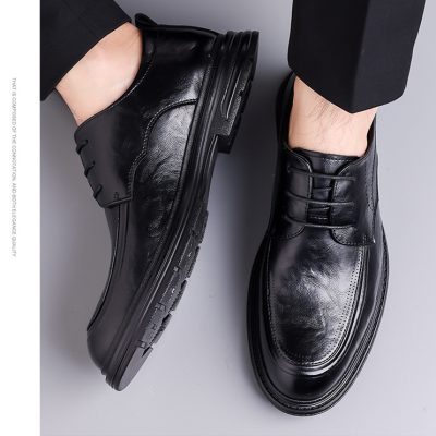 Giày da bò nam GTD036 nâu