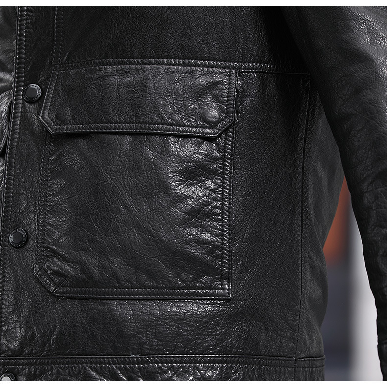 Áo khoác da nam thời trang