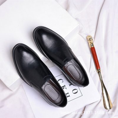 Giày Nam Da Bò Thật GTD014 Đen