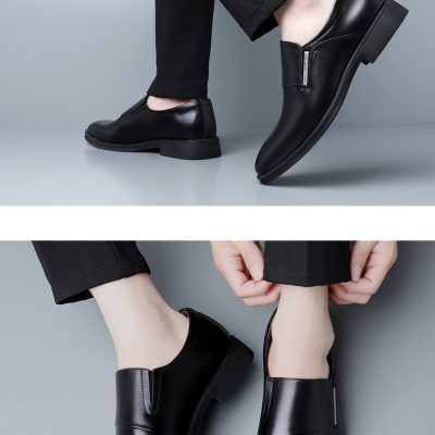 Giày nam da thật GTD034 trắng