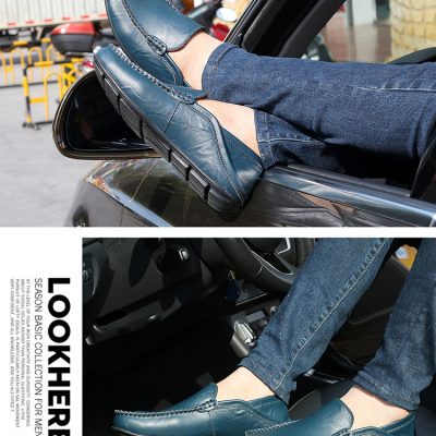 Giày lười big size nam GTD042 lười vàng