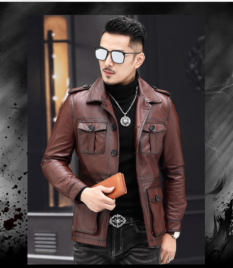 áo khoác da nam đẹp