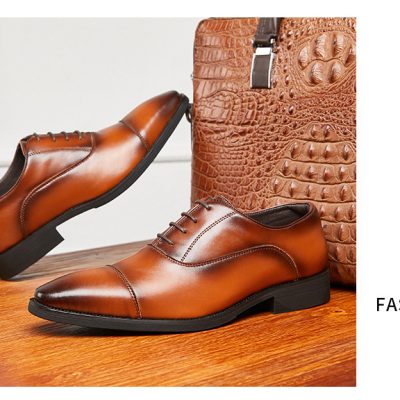 Giày công sở nam GTD019 nâu (bình thường)