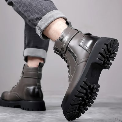 Giày tây nam big size GTD024 xám