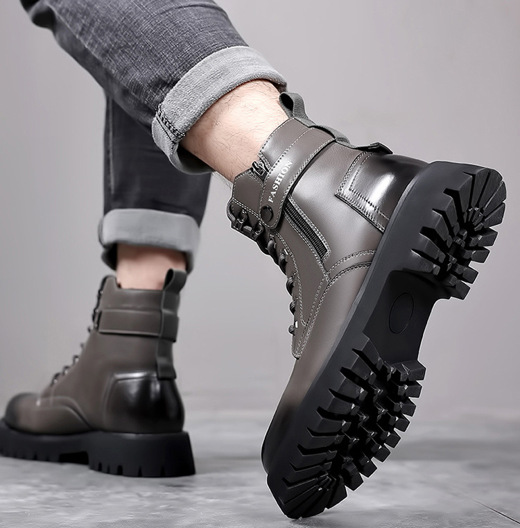 Giày boot đế dày cổ cao