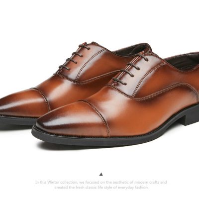 Giày công sở nam GTD019 nâu (bình thường)