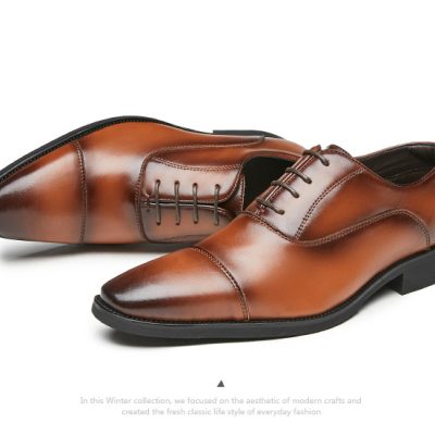 Giày công sở nam GTD019 nâu (bình thường)