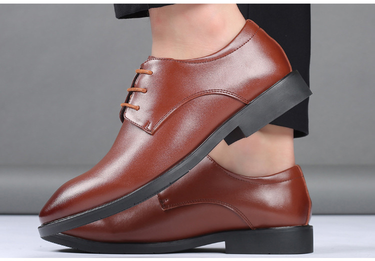 Giày da nam đế cao su