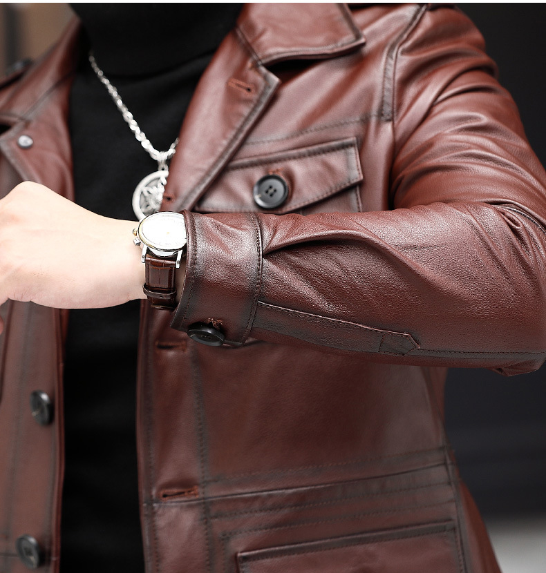 áo da bò nam đẹp