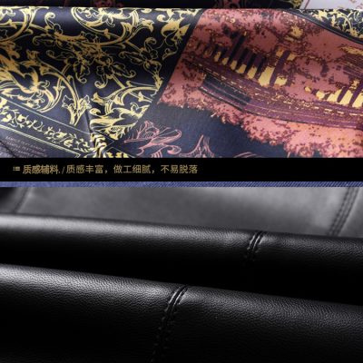 Áo da cừu cổ đứng AKD008 màu nâu nhạt