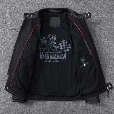 Áo khoác da bò AKD002 đen