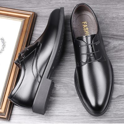 Giày tăng chiều cao nam GTD011 đen vuông