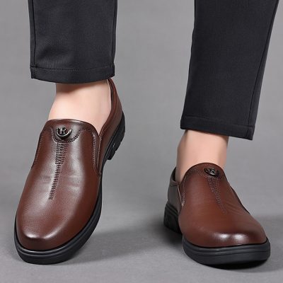 Giày tây nam size 45 GTD033 đen