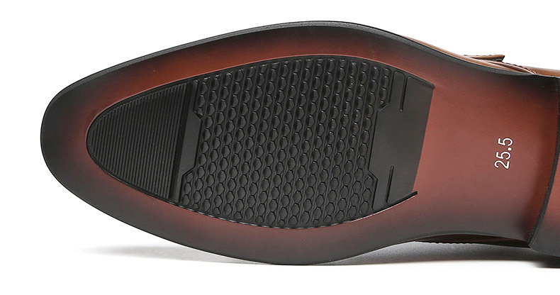 Giày da nam đế cao su