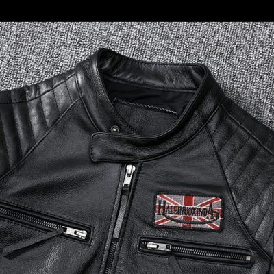 Áo khoác da bò AKD002 đen
