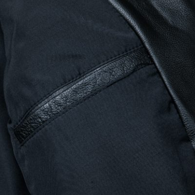 Áo bò thật nam AKD004 áo da đen