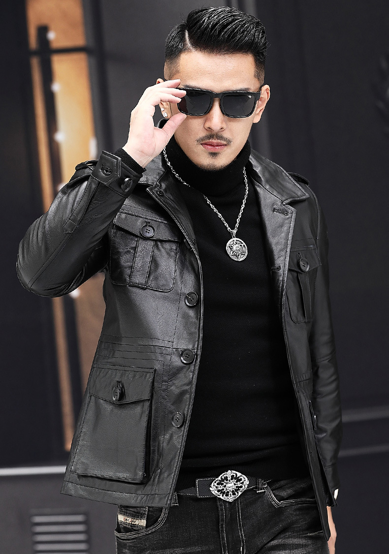 áo khoác da bò nam đẹp