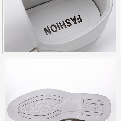 Giày nam da thật GTD034 trắng