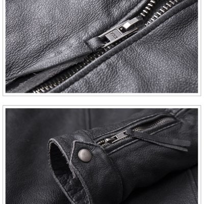 Áo khoác da bò AKD011 đen