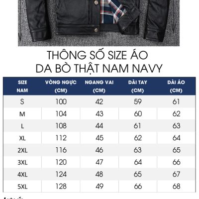 Áo da bò nam đẹp AKD036 đen