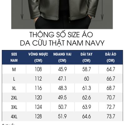 Áo da cừu cổ đứng AKD050 xám