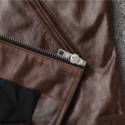 Áo khoác da dê thật AKD037 nâu vàng