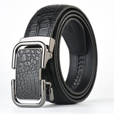 Thắt Lưng Da Bò Nam Navy DND009 117 Đen 051 Chống Mài Mòn