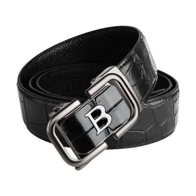 Thắt Lưng Da Bò Đầu Khóa Hợp Kim Tự Động Có Chữ DND008 116 Nâu G