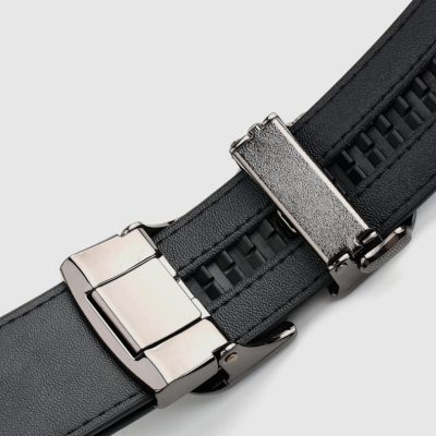 Thắt Lưng Da Bò Thật Khóa Tự Động, Đầu Khóa Hợp Kim DND007 Nâu