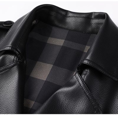 Áo vest da cừu thật AKD040 đen