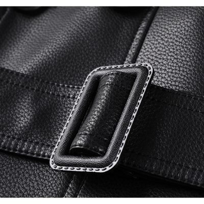 Áo vest da cừu thật AKD040 đen