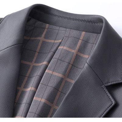 Áo blazer da cừu AKD041 đen