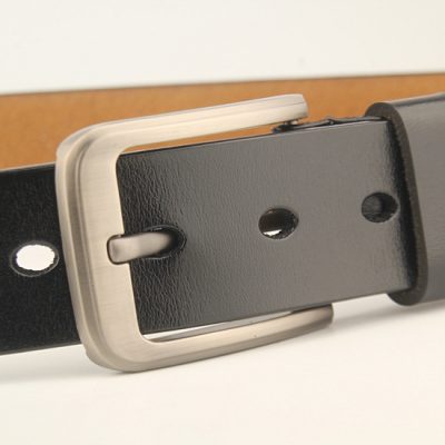 Thắt Lưng Da Cao Cấp Nam Khóa Cài DND014 Khóa Số 7 Màu Đen