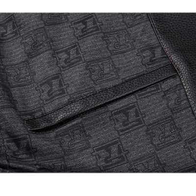 Áo da nam AKD051 đen